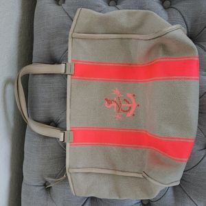 Longchamp Handbag with anchor pink